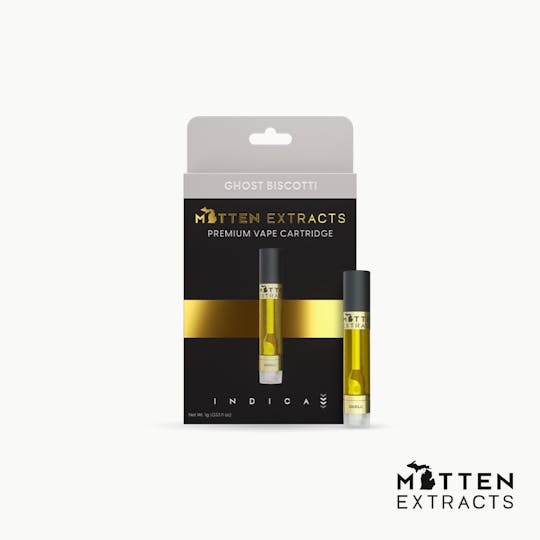 Mitten Extracts - Mitten Extracts - Ghost Biscotti 1g Vape Cartridge (Indica) - 1