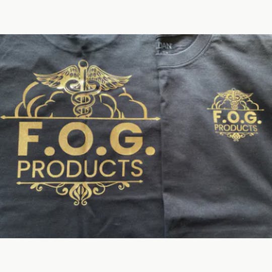 FOG Products - FOG products solid black with logo t-shirt - 1