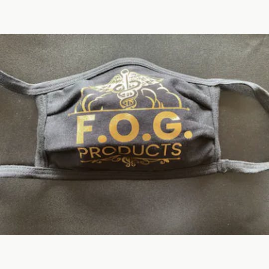 FOG Products - FOG products solid black with logo face mask - 1