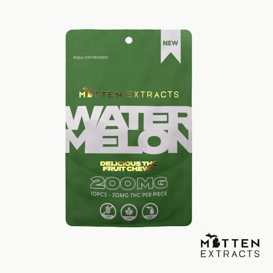 Mitten Extracts - Mitten Extracts - Watermelon Fruit Chews 200mg - 1