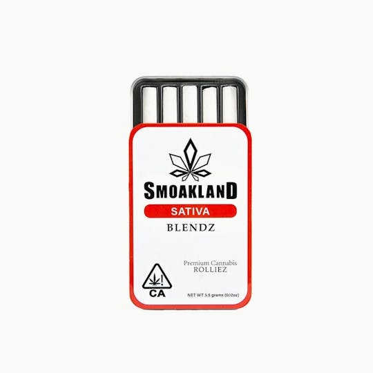 Smoakland - Blendz Pre-roll Tin - Green Crack (S) 5pk- 3.5g - 1