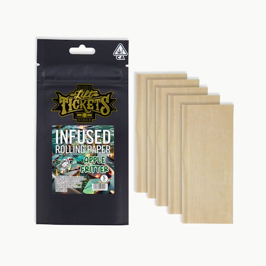 Lift Tickets - Apple Fritter Live Resin Infused Rolling Paper - 5 pack - 1