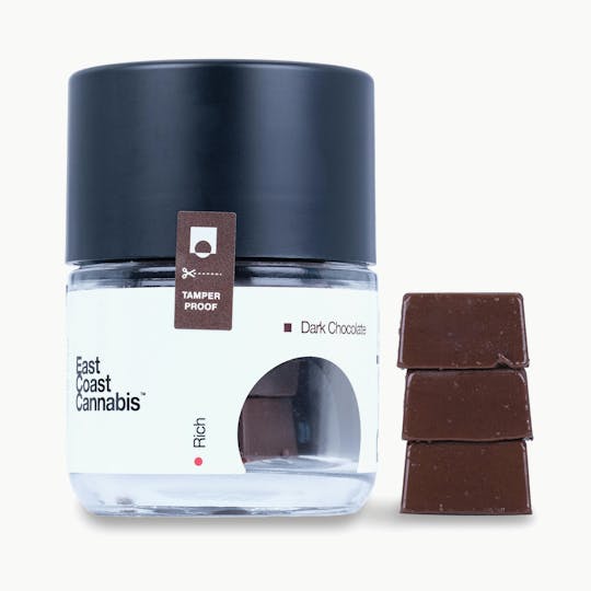 East Coast Cannabis - Peaks - Dark Chocolate - 100mg/10pk - 1