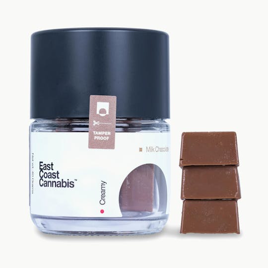 East Coast Cannabis - Peaks - Milk Chocolate - 100mg/10pk - 1