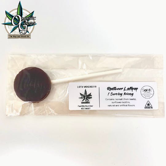 Organic Goods - 100mg Rootbeer Lollipop - 1
