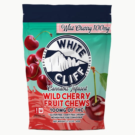 White Cliff - White Cliff Cherry Sweet THC Fruit Chews 100mg, 10, 10mg Pieces - 1