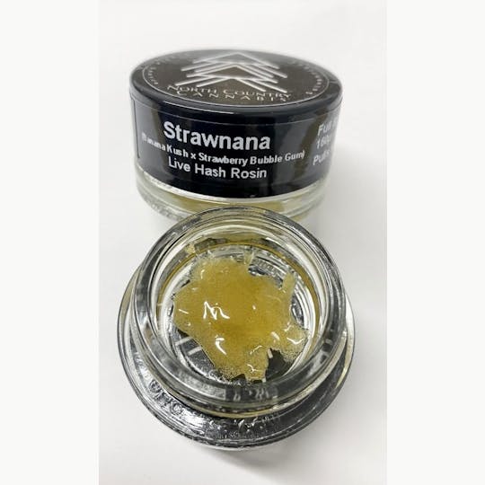 North Country Cannabis - Strawnana Live Hash Rosin - 1