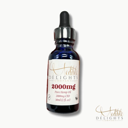 Medible Delights - 2000mg CBD tincture (No thc) - 1