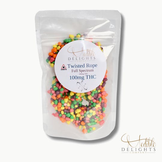 Medible Delights - Twisted Ropes 100mg THC Full Spectrum (FECO) - 1