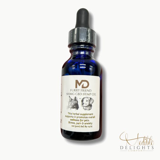 Medible Delights - Pet Tincture 500mg CBD - 1