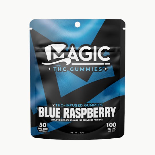 Magic Cannabis - Magic Edibles - Blue Raspberry Gummies 100MG - 1