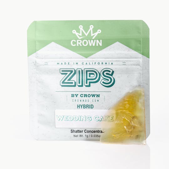Crown Genetics - Zips By Crown Wedding Cake Shatter 1G - 1