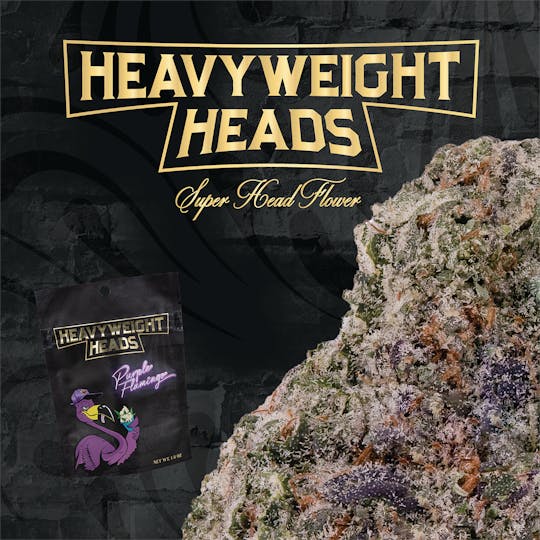 Heavyweight Heads - Purple Flamingo Pre-Packed 1/8th - 1