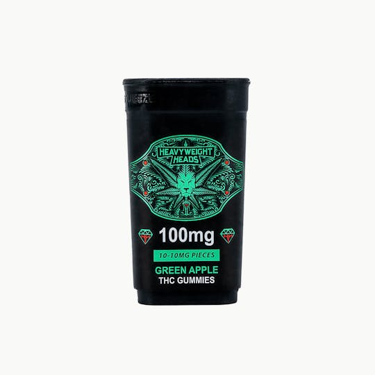 Heavyweight Heads - Green Apple 100mg Gummies - 1