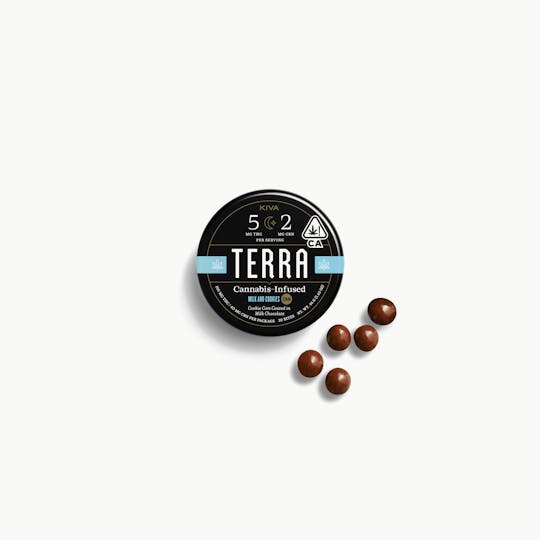 Kiva Confections - Terra Milk & Cookies 5:2 CBN Bites - 1