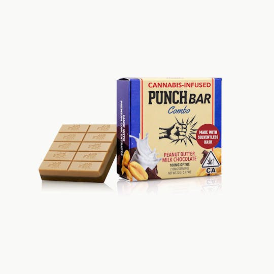 Punch Edibles & Extracts - Peanut Butter Milk Chocolate PunchBar - 1