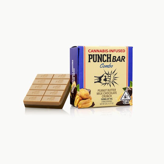 Punch Edibles & Extracts - Peanut Butter Milk Chocolate Crunch PunchBar - 1