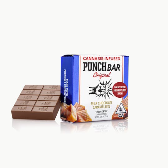 Punch Edibles & Extracts - Milk Chocolate Caramel Bits PunchBar - 1