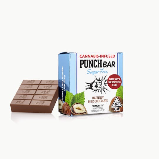 Punch Edibles & Extracts - Hazelnut Milk Chocolate Sugar Free PunchBar - 1