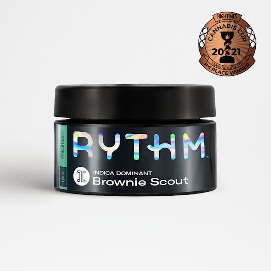 RYTHM - RYTHM Indica Dominant Premium Flower Brownie Scout 1/8oz - 1