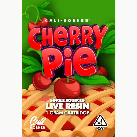 Cali Kosher - Cherry Pie- Live Resin 1g Cartridges - 1