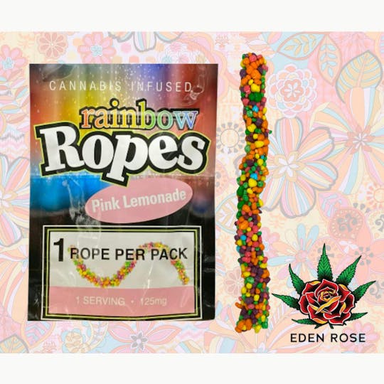 Eden Rose Processing - 125MG Rainbow Rope - Pink Lemonade - 1