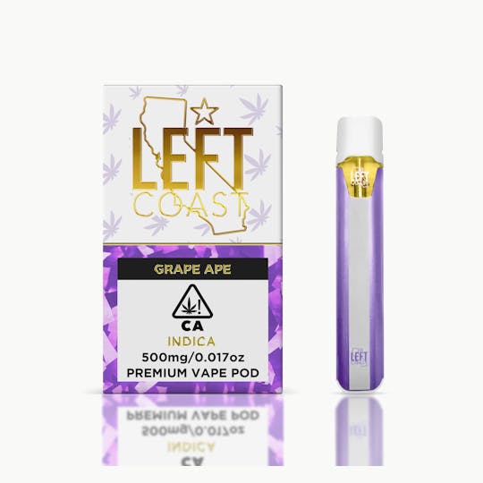 LEFT COAST - Grape Ape- Premium THC Pod .5G - 1