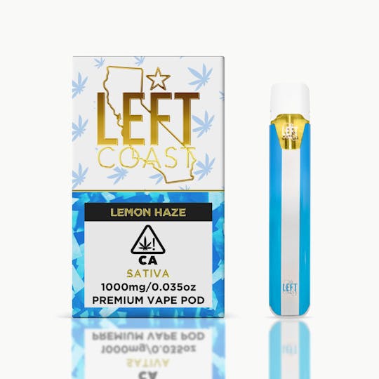 LEFT COAST - Lemon Haze- Premium THC Pod .5G - 1