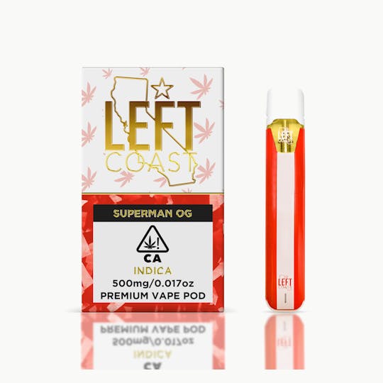 LEFT COAST - Superman OG- Premium THC Pod .5G - 1