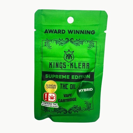 Kings Klear - Kings Klear Sundae Driver 1g Cartridge - 1
