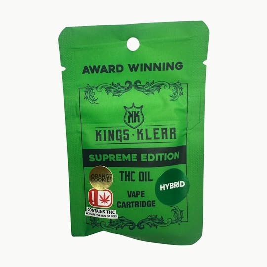 Kings Klear - Kings Klear Orange Cookies 1g Cartridge - 1
