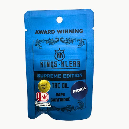Kings Klear - Kings Klear Tahoe OG 1g Cartridge - 1