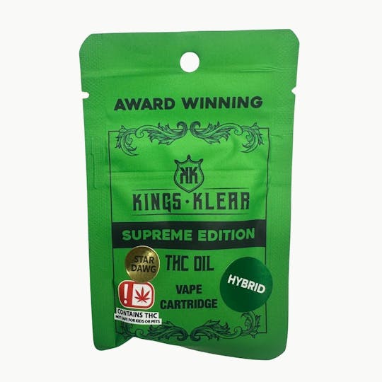 Kings Klear - Kings Klear Star Dawg 1g Cartridge - 1