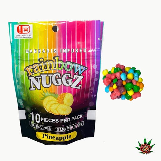 Eden Rose Processing - Rainbow Nuggz 100mg - Pineapple - 1