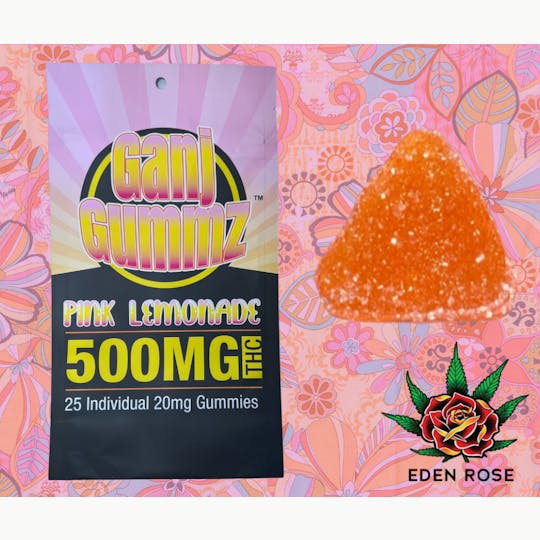 Eden Rose Processing - 500MG Ganj Gummz - Pink Lemonade - 1