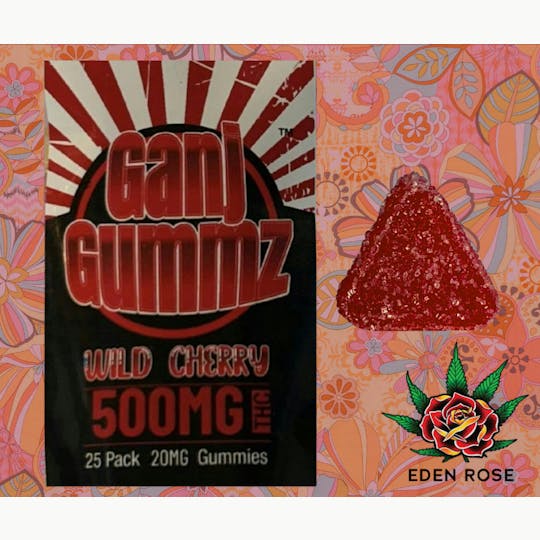 Eden Rose Processing - 500MG Ganj Gummz - Wild Cherry - 1