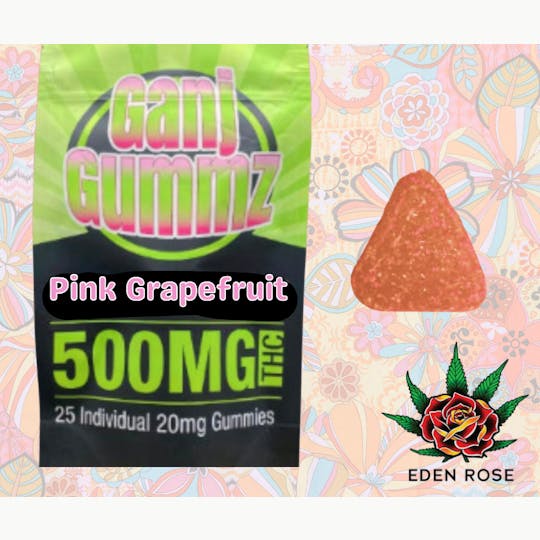 Eden Rose Processing - Ganj Gummz 500mg - Pink Grapefruit - 1