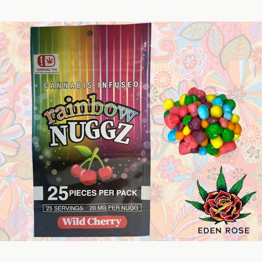 Eden Rose Processing - 500MG Rainbow Nuggz - Wild Cherry - 1