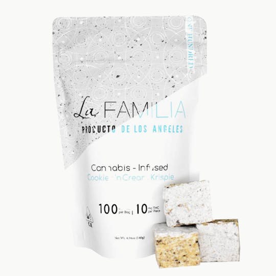 Product of Los Angeles - La Familia -Cookies 'n Cream Krispie 100mg - 1