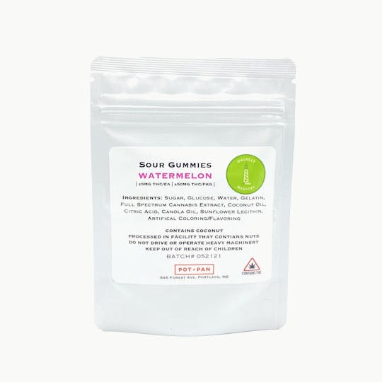 Mainely Medical - Mainely Medical Sour Watermelon Gummies 50mg Low Dose FULL SPECTRUM - 1