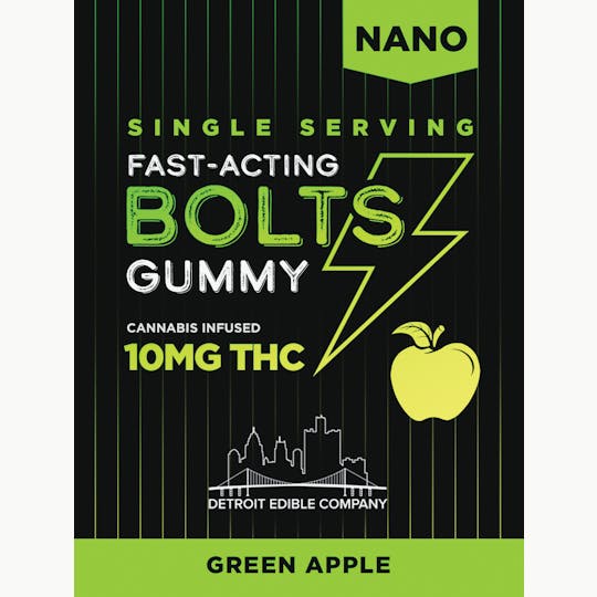 Detroit Edibles - Single Serve Green Apple Bolt - 1