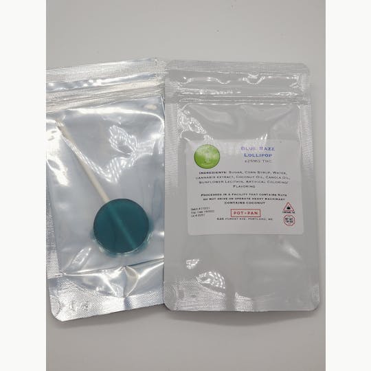 Mainely Medical - Mainely Medical Blue Raspberry Lollipop 25mg FULL SPECTRUM - 1