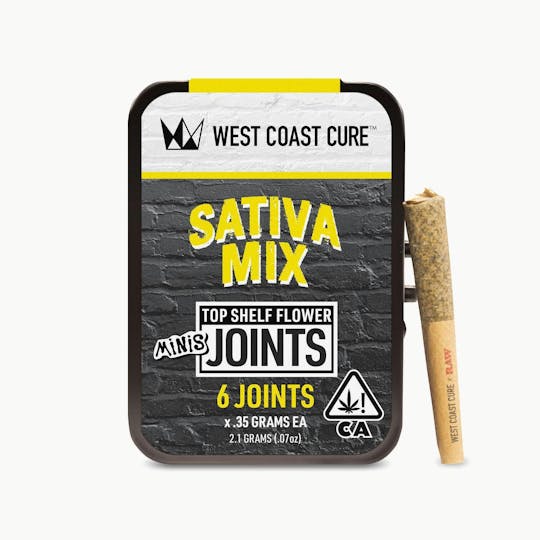 West Coast Cure - Sativa Mix - Top Shelf CUREjoint Minis 6 x .35g - 1