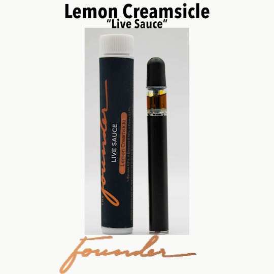 The Founder - The Founder .3 Disposable- Lemon Creamsicle Live Sauce - 1