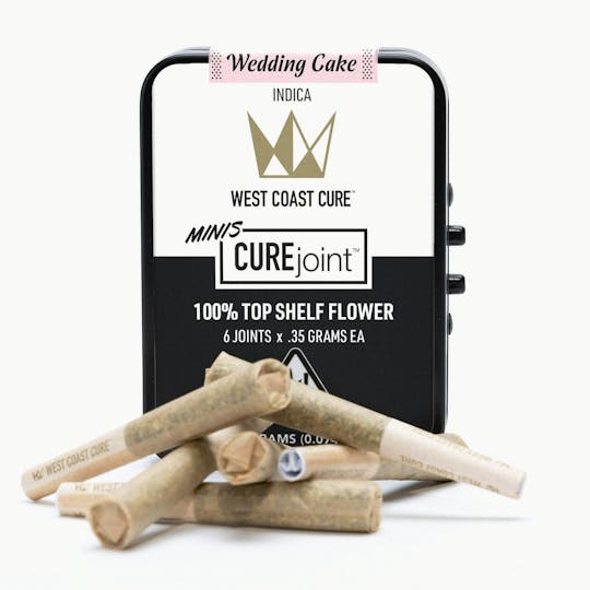 West Coast Cure - Wedding Cake - Top Shelf CUREjoint Minis 6 x .35g - 1