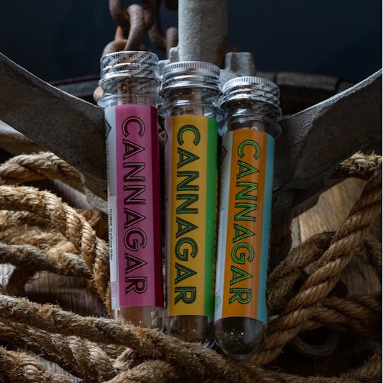 The Maine Cannagar Co - Sour Deisel + GMO - Cannon - Banana Leaf Wrap - 1