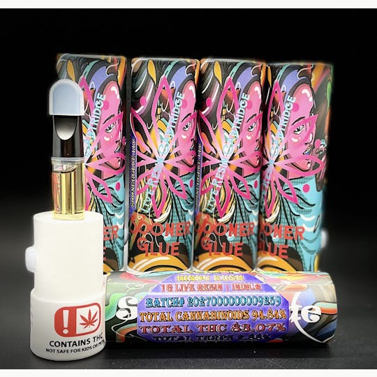 Sooner Glue - Hindu Kush Live Resin Cartridges - 1