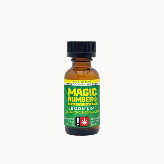 Magic Number - Magic Drops 250mg THC : 250mg CBD - Lemon Lime 1:1 - 1