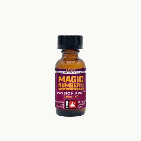 Magic Number - Magic Drops 250mg THC - Passion Fruit Sativa - 1