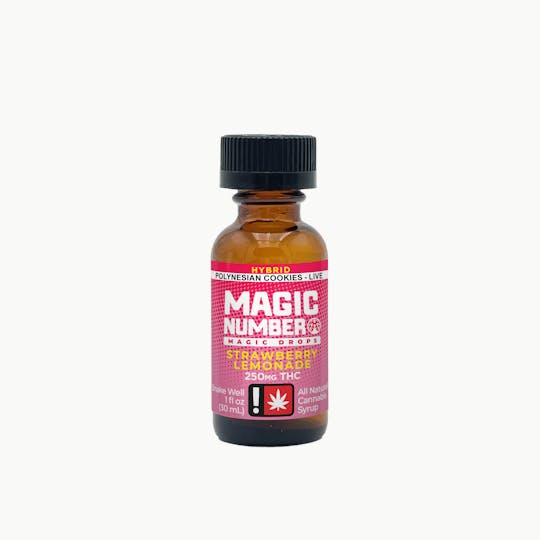 Magic Number - Magic Drops 250mg THC - Strawberry Lemonade Hybrid - 1